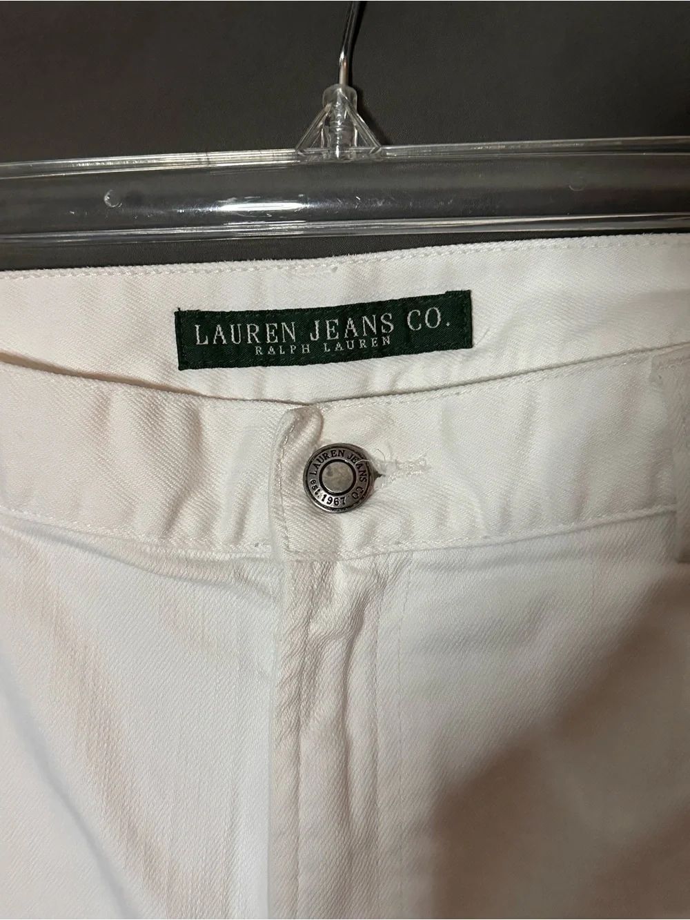 Lauren Jeans Co. White High-Rise white Jean capri’s /pants